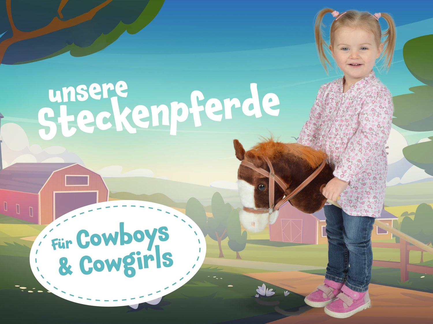 Pink Papaya Steckenpferde - Ein kreatives Spielzeug für Kinder - Pink Papaya Toys