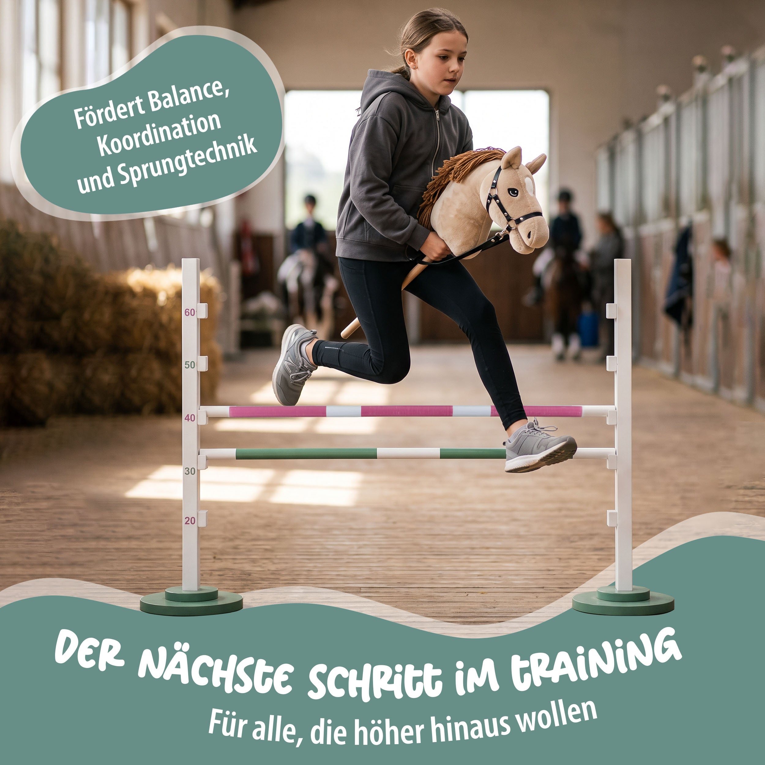 Hobby Horsing Hürde - Hindernis für Steckenpferde