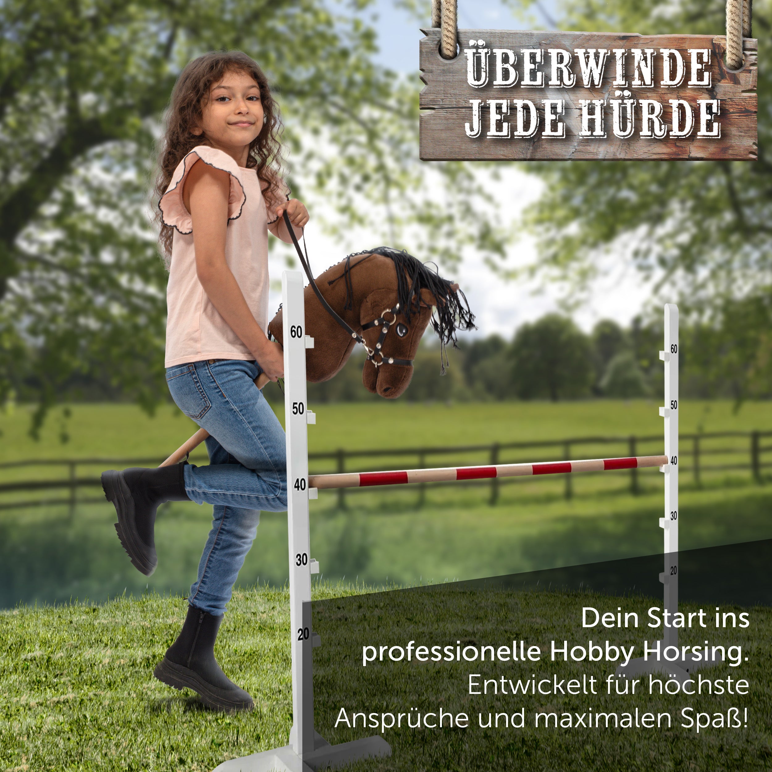 Hobby Horse - "Blaze" - Dark Brown