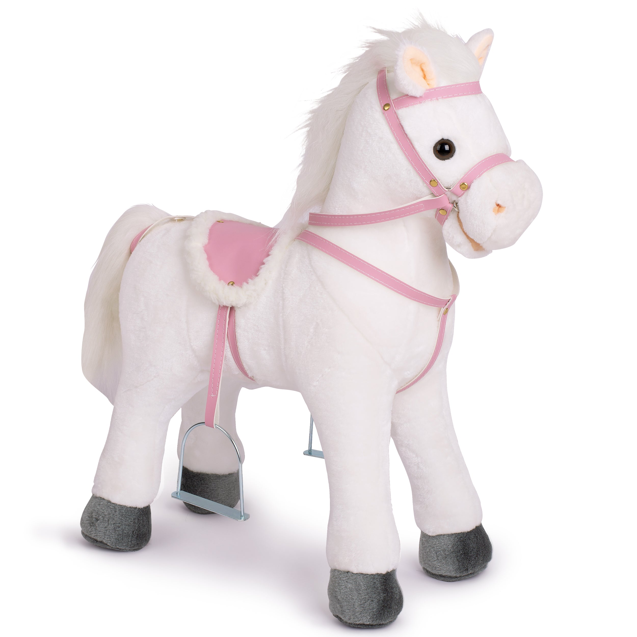 Pink Papaya Stehpferd zum draufsitzen 60cm Spielpferd mit Sound - Luna Luna, 60 cm