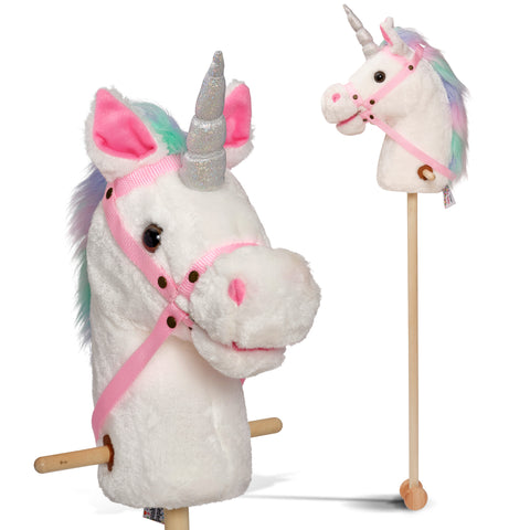 Cheval bâton Licorne - Hobby Horse sonore