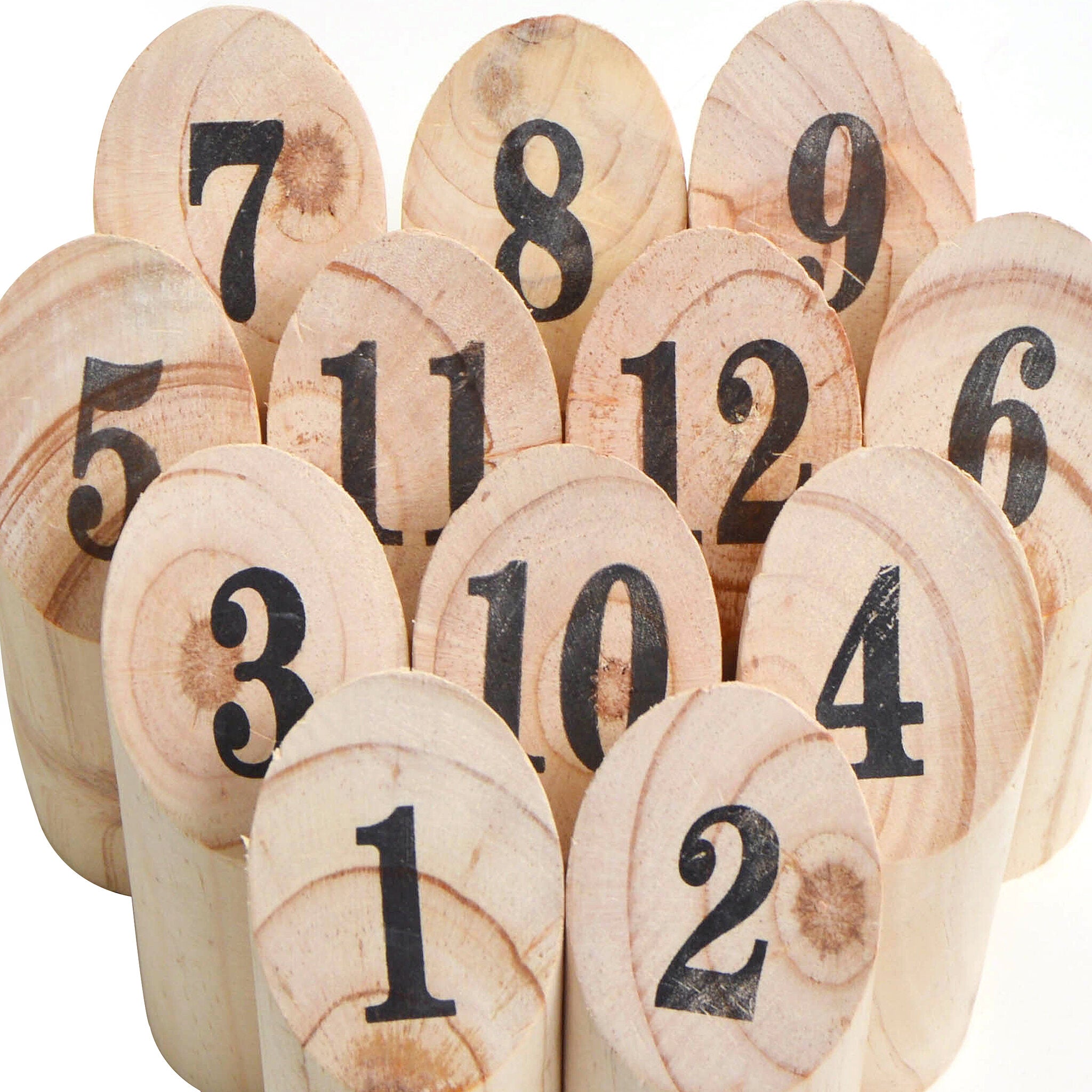 Nummern Kubb – Zahlen-Wurfspiel aus Holz für die ganze Familie