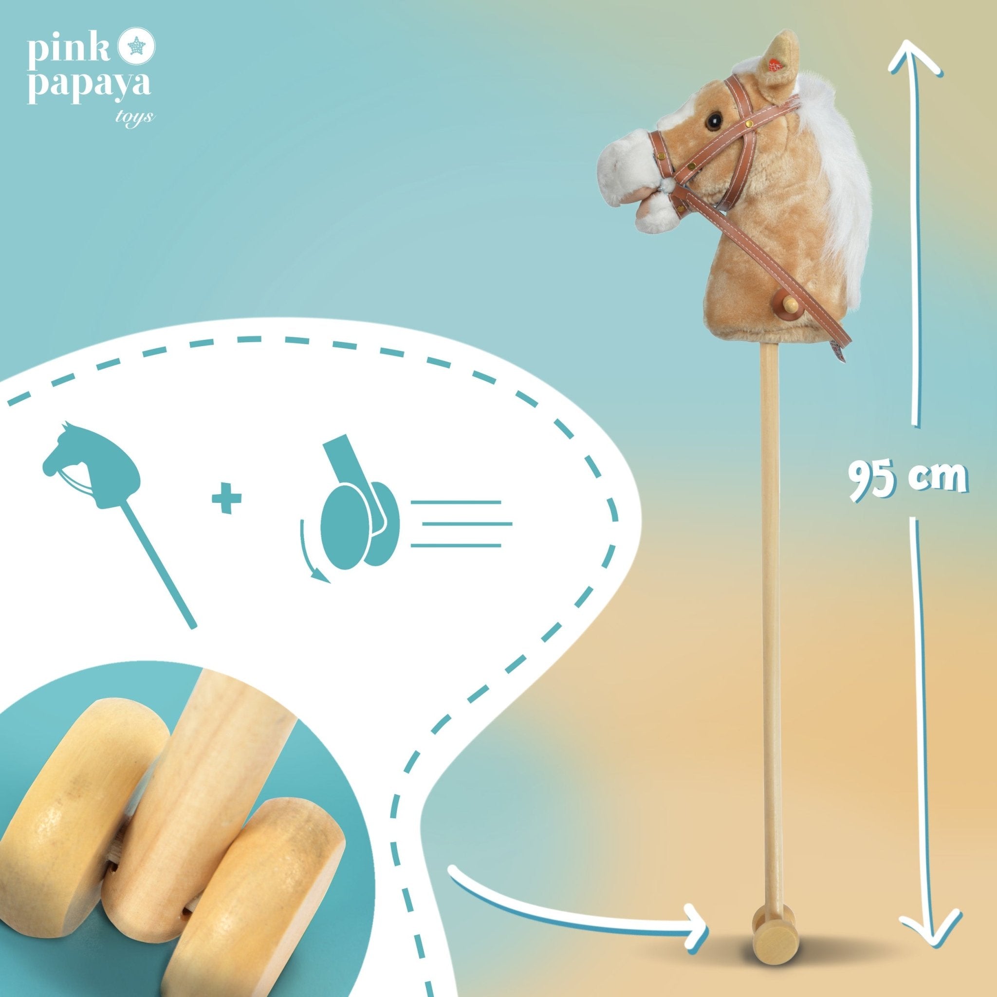 Steckenpferd GOLDY, mit Soundeffekten Goldy
