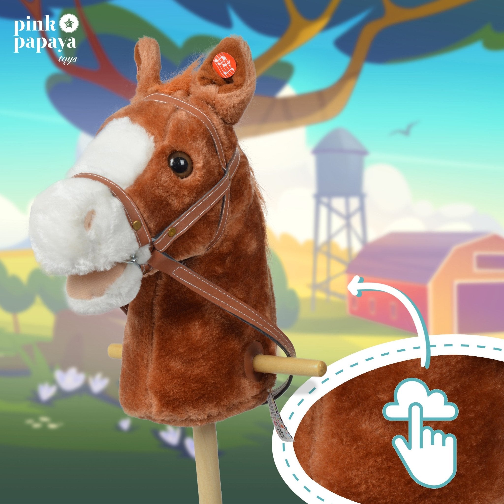Steckenpferd MR. CHOCO, mit Soundeffekten