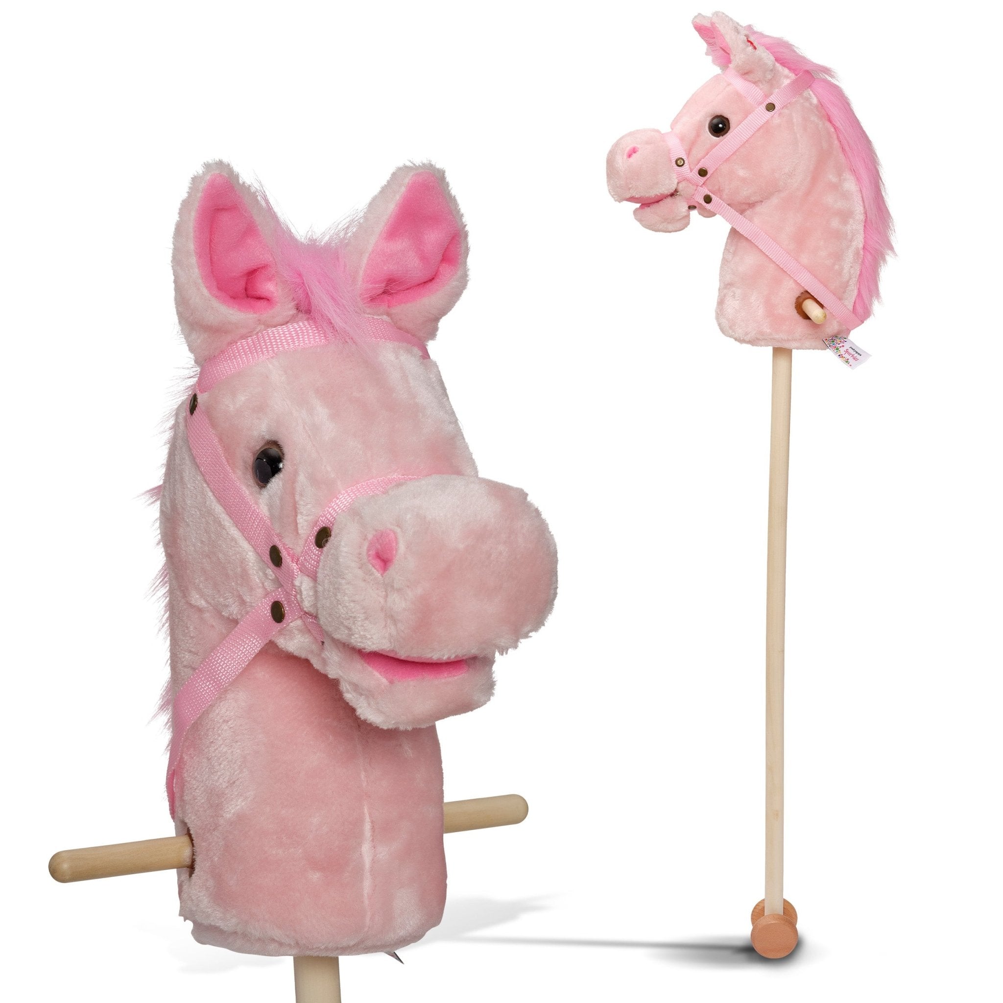 Steckenpferd Sparkles, mit Soundeffekten Pink Papaya Toys