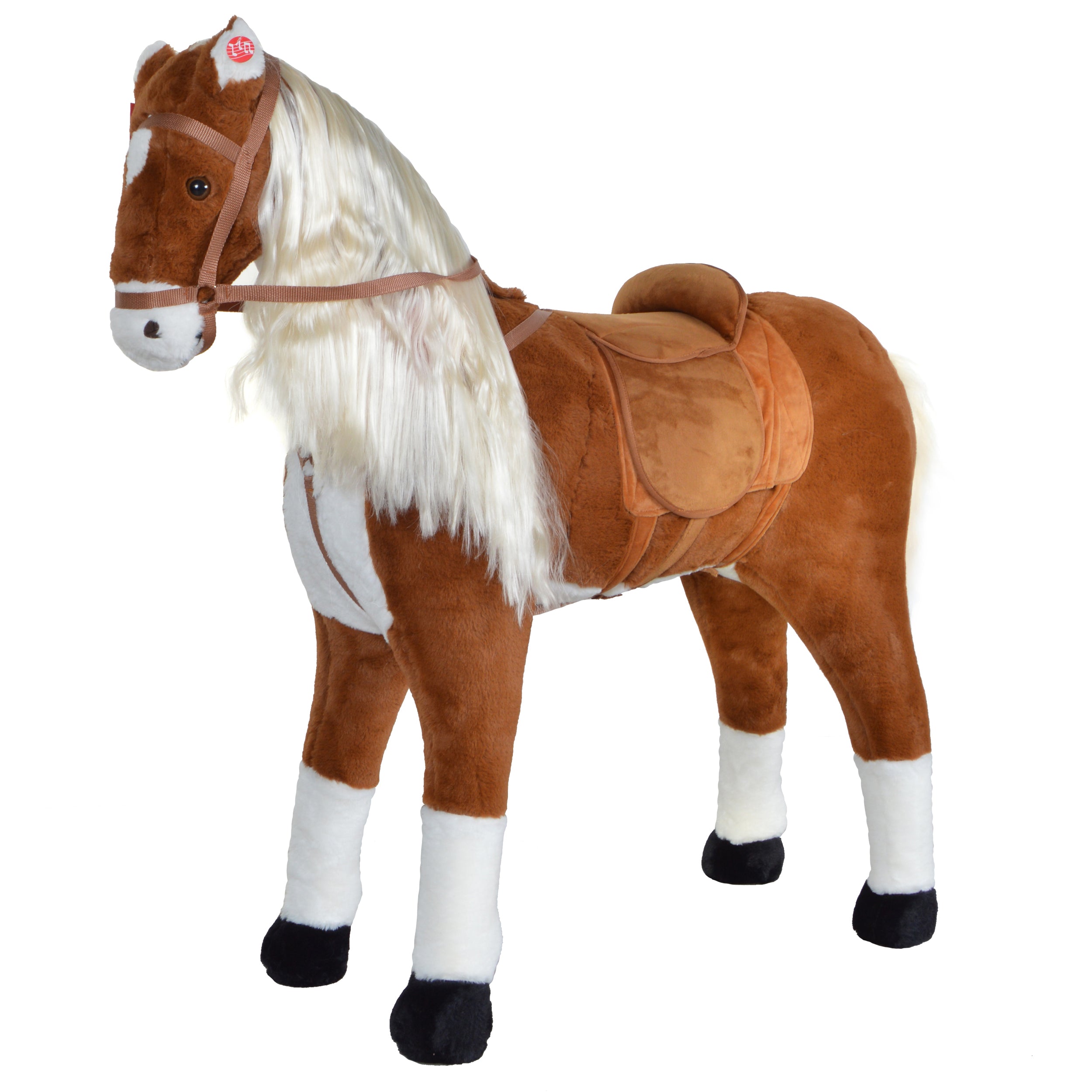 spielzeug pferd zum reiten Spielpferd zum Reiten - XXL Stehpferd ELSA - 105 cm - mit Sounds – Pink