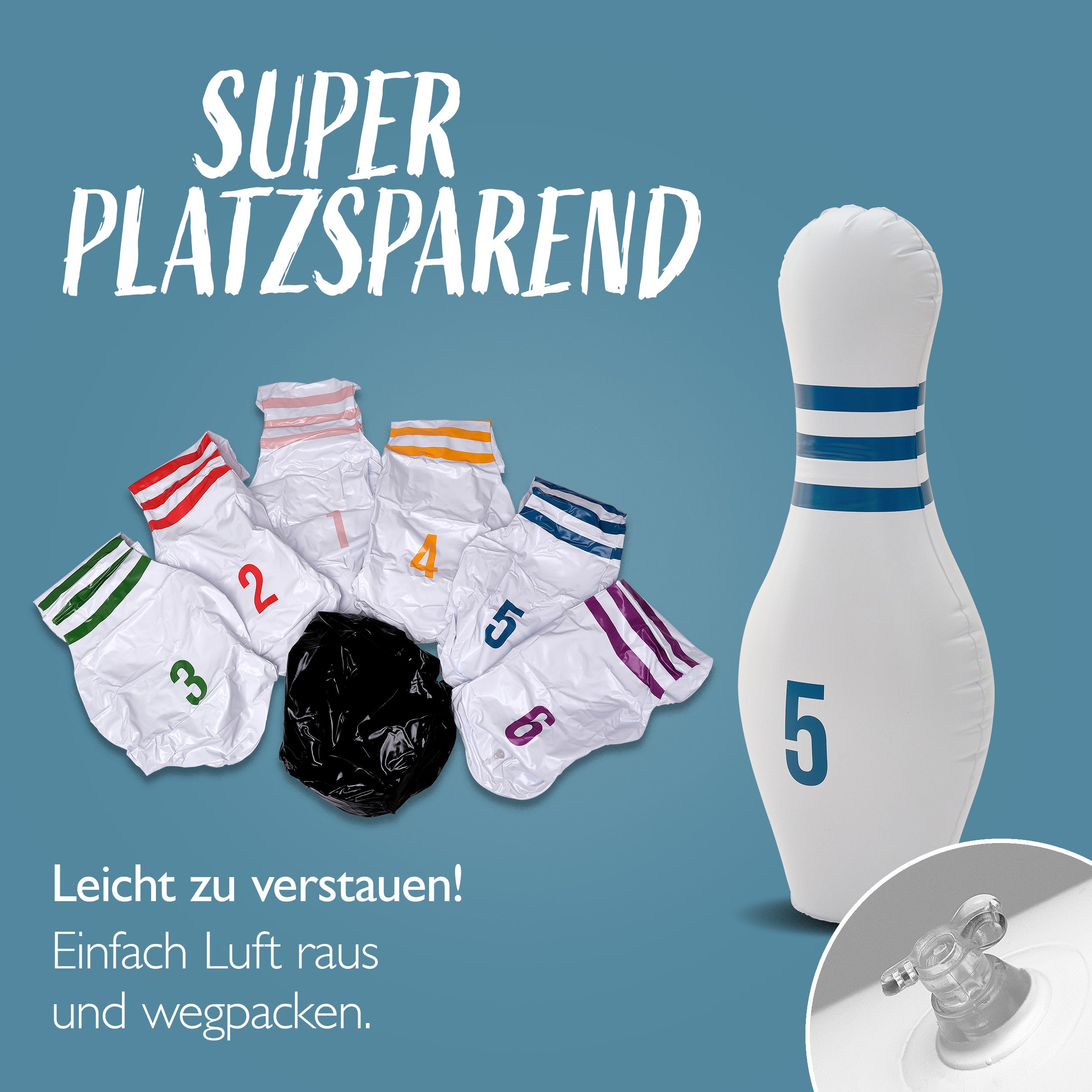 Aufblasbares XL Bowling Set