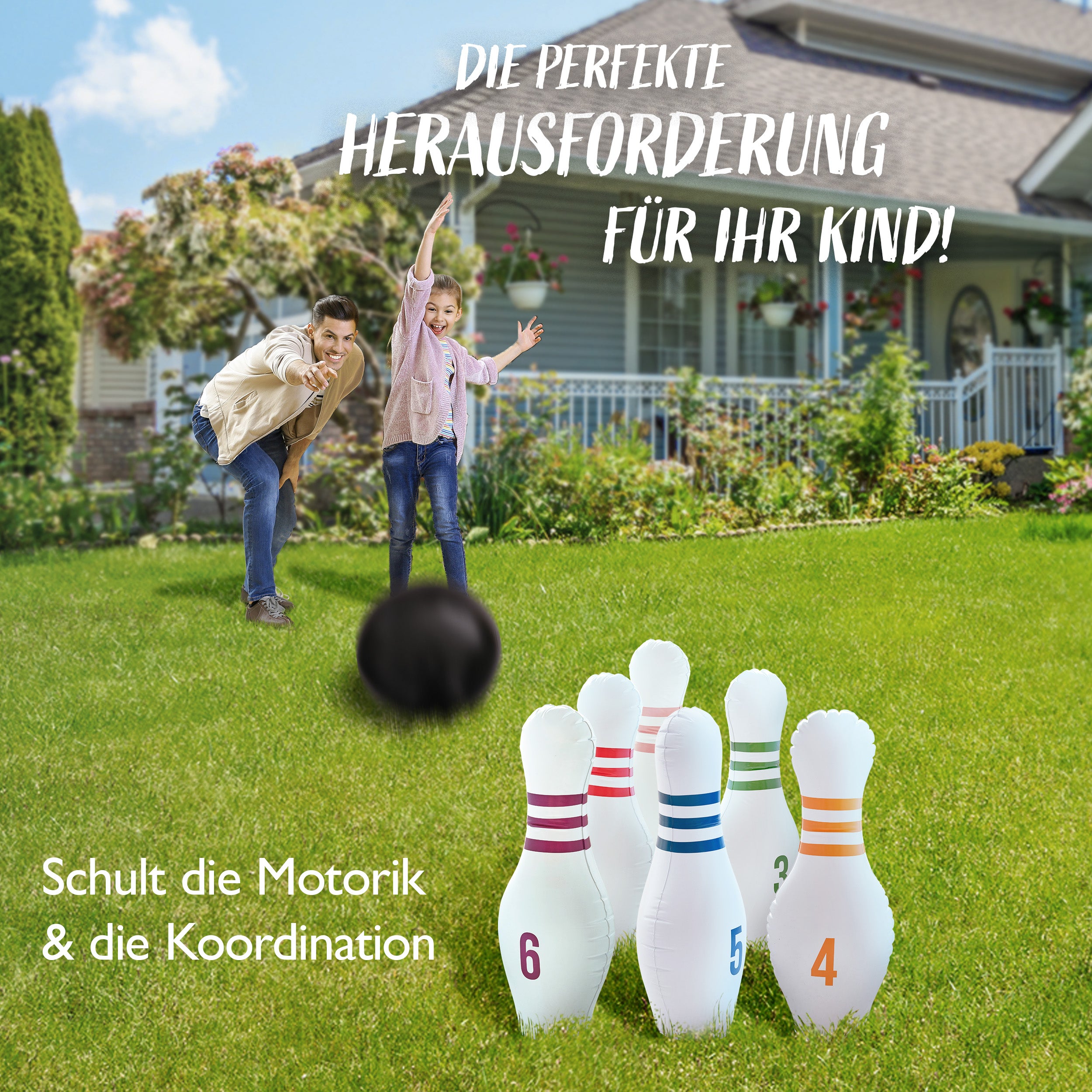 Aufblasbares XL Bowling Set
