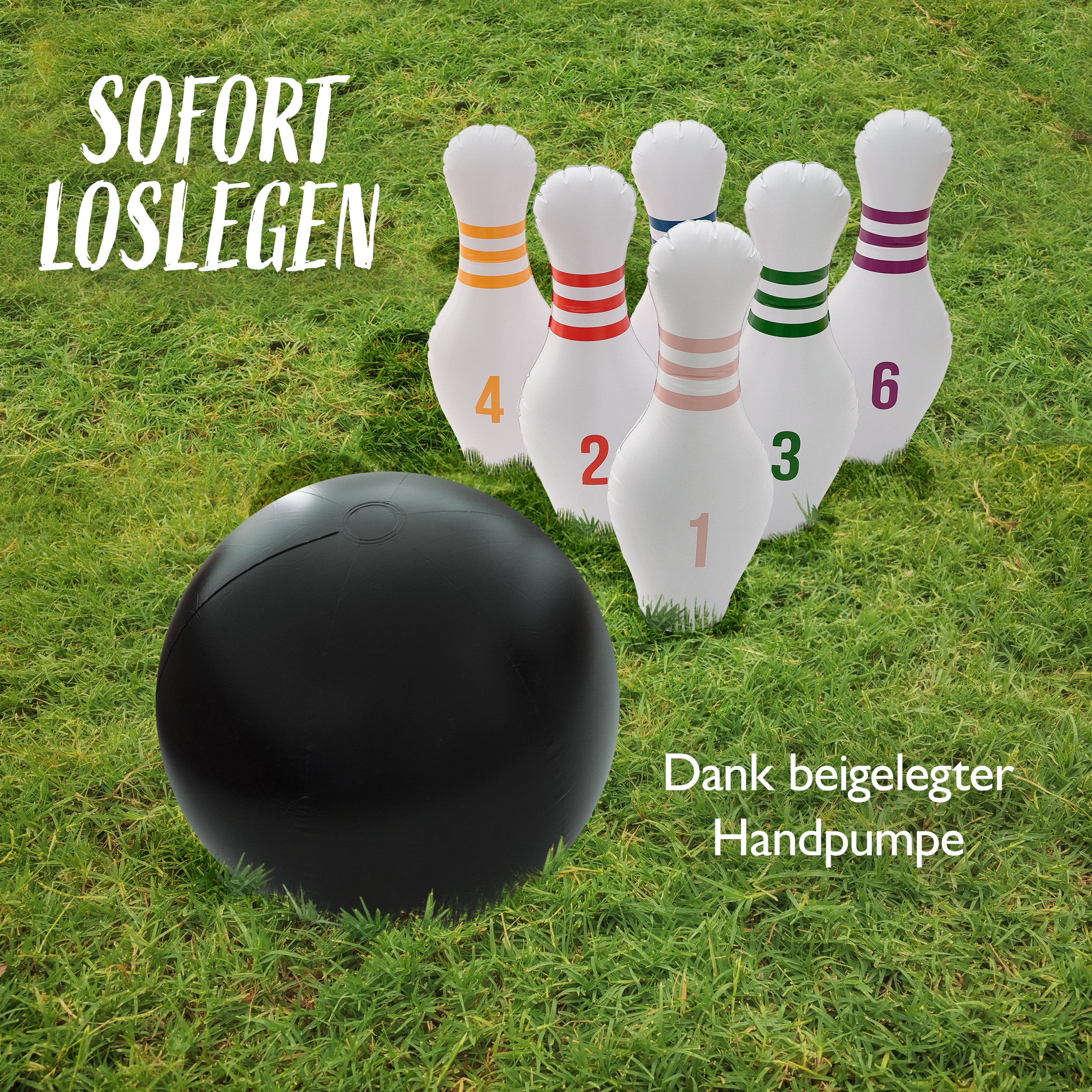 Aufblasbares XL Bowling Set