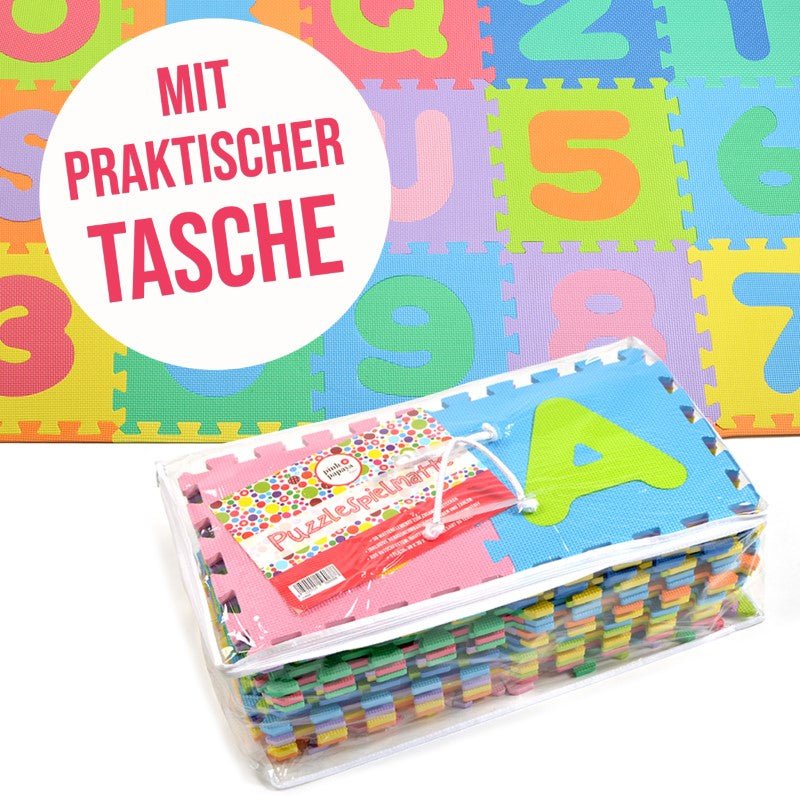 Pink Papaya EVA Puzzlematte "Kids Zone" = 36 Felder (A-Z & 0-9 + Rand)