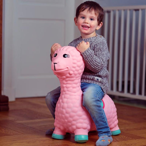 Pink Papaya Hüpftier Lama Heidi, Hüpf-Pferd ab 3 Jahren inkl. Pumpe - Pink Papaya Toys