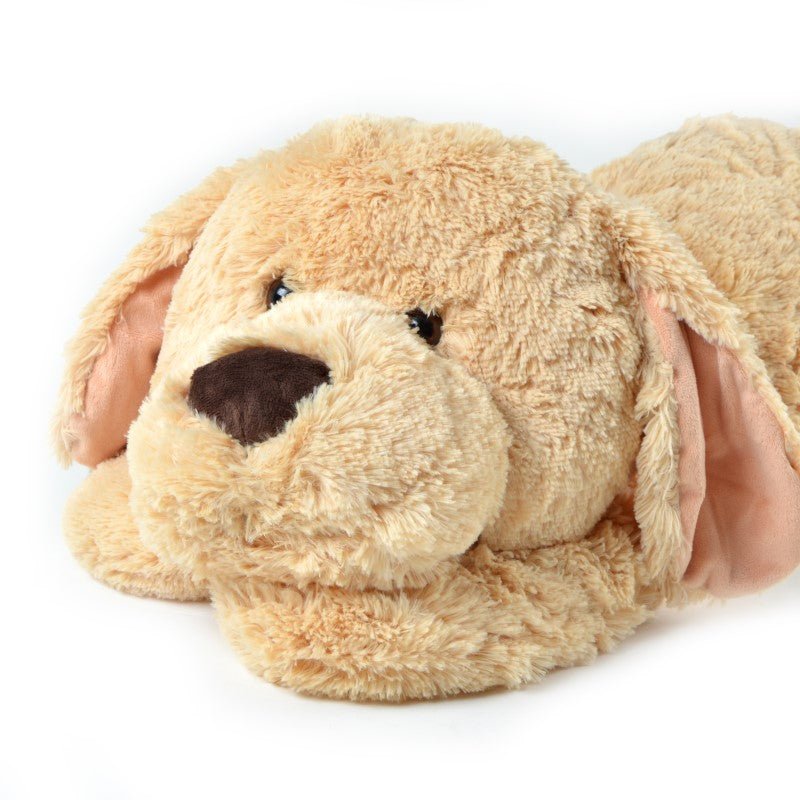 Riesen-Hund Lucy, 100cm XXL Kuscheltier in hellbraun