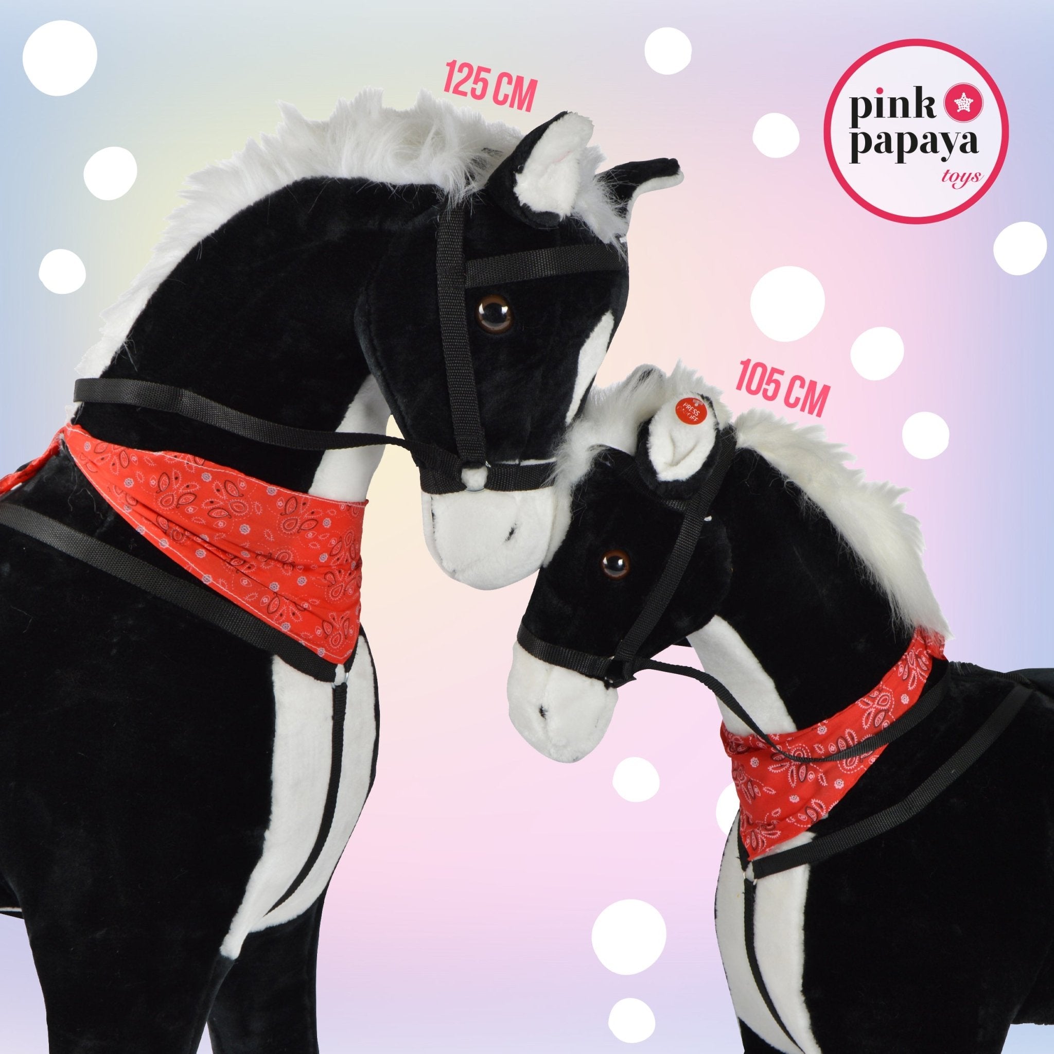 Spielpferd zum Reiten - Stehpferd GIANT AMADEUS 125 cm