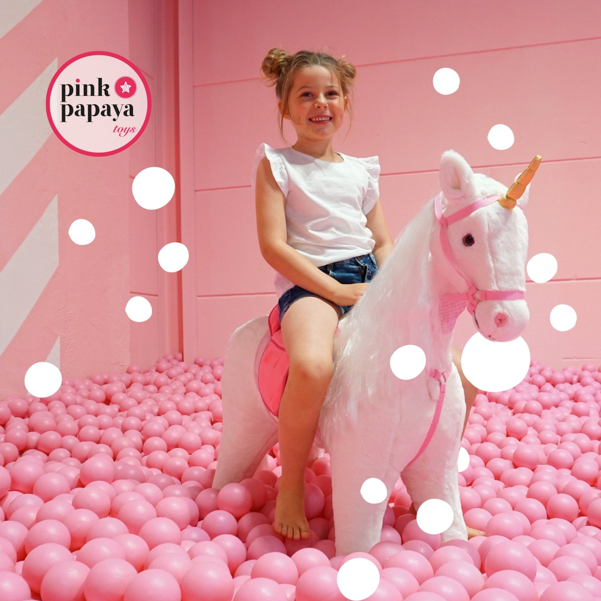 Spielpferd zum Reiten - XXL Stehpferd LISSY 105 cm