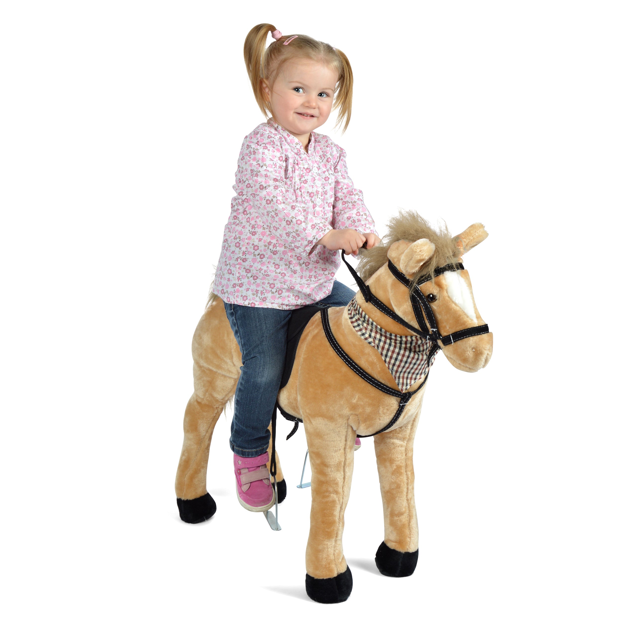 Spielpferd zum Reiten - Stehpferd MARY 75 cm