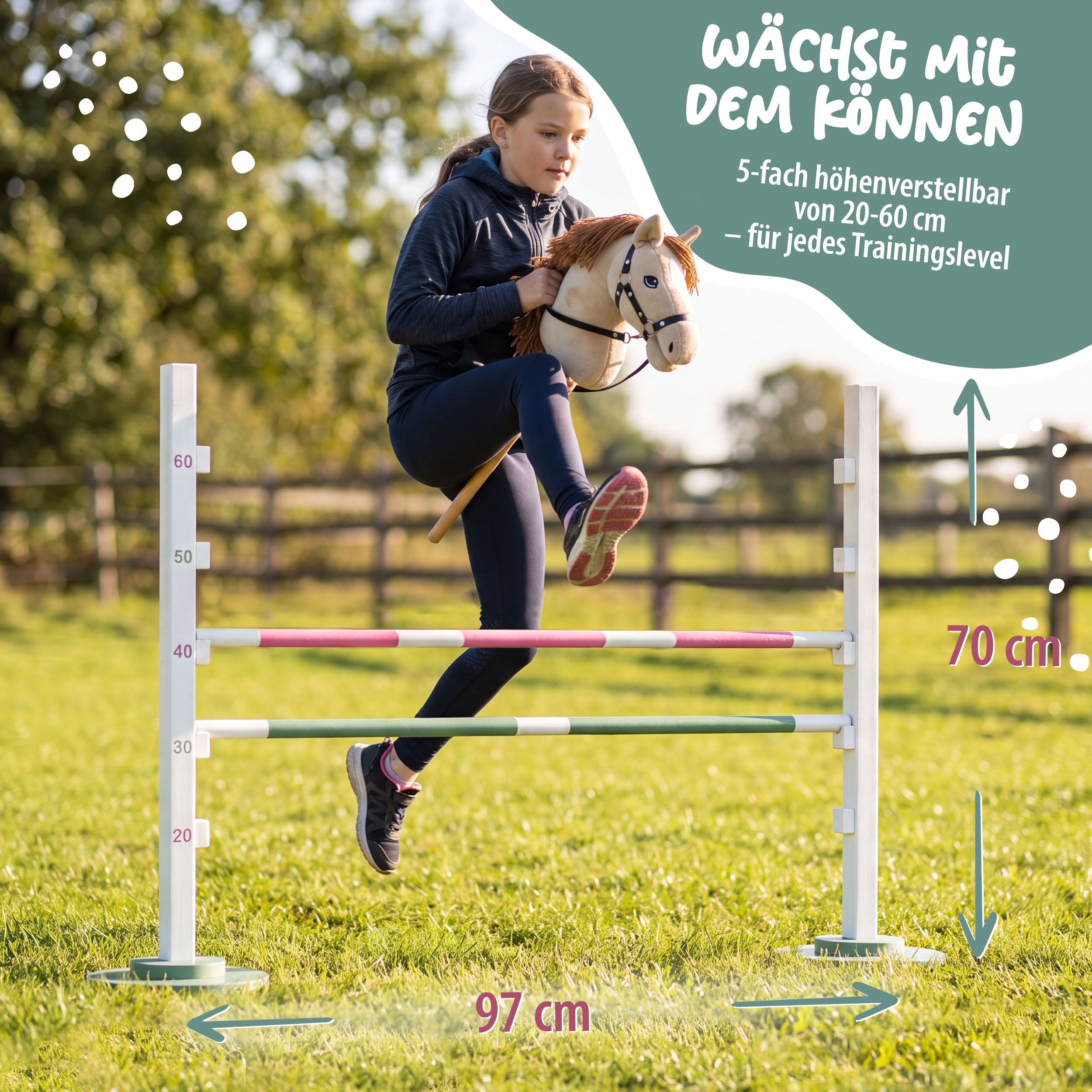 Hobby Horsing Hürde - Hindernis für Steckenpferde