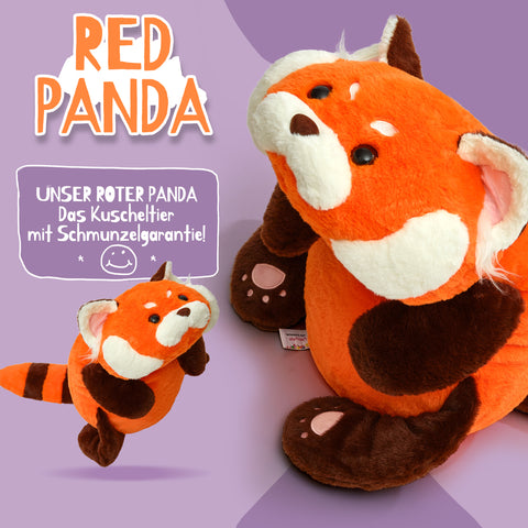 Pink Papaya Kuscheltier, Roter Panda "Feuerfuchs"