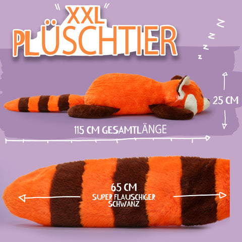 Pink Papaya Kuscheltier, Roter Panda "Feuerfuchs"