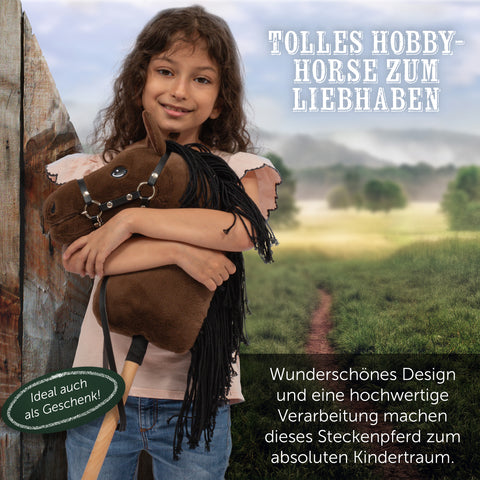 Hobby Horse - "Blaze" - Dark Brown