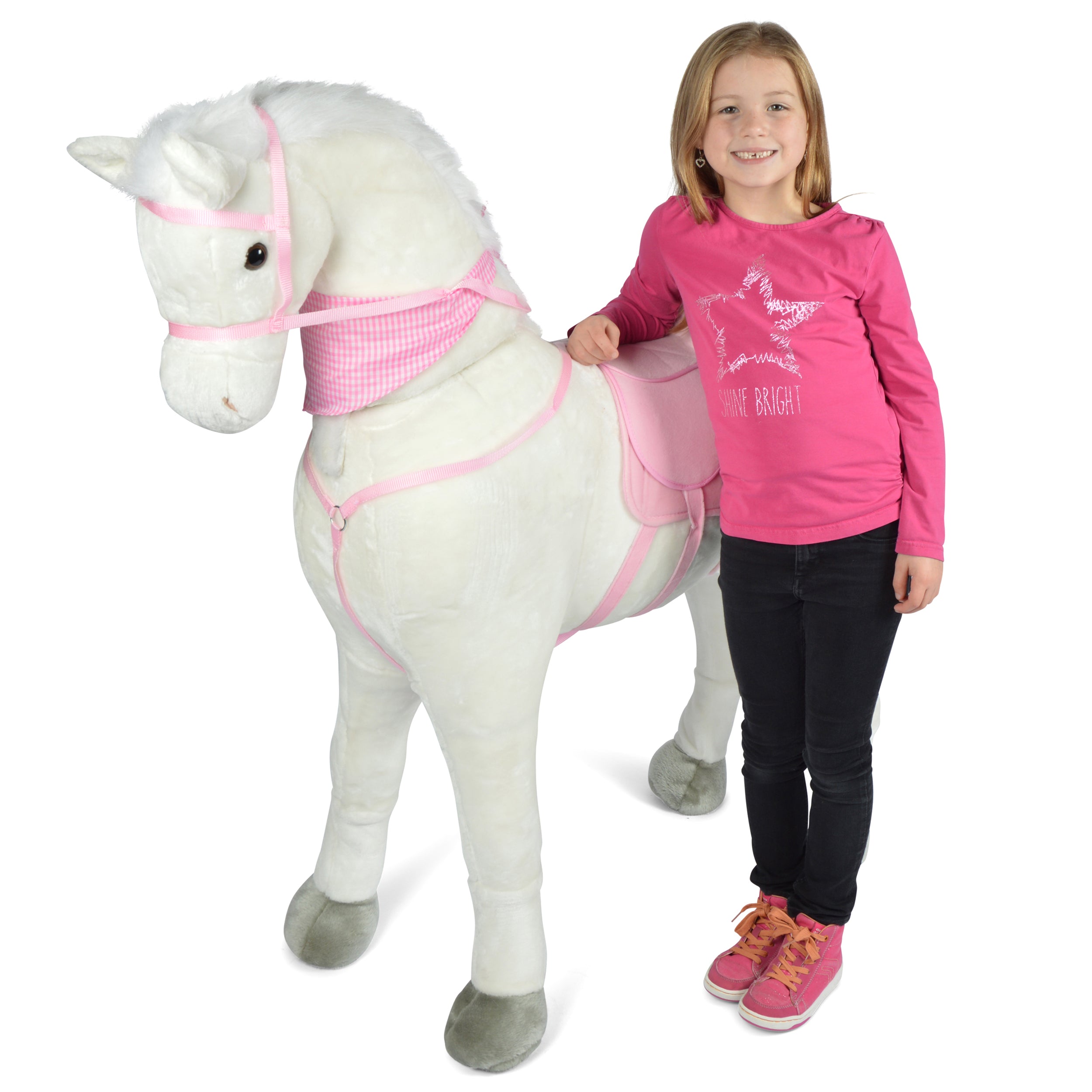 Spielpferd zum Reiten - Stehpferd GIANT LUNA 125 cm Luna