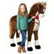 Spielpferd zum Reiten - Stehpferd GIANT MAX 125 cm