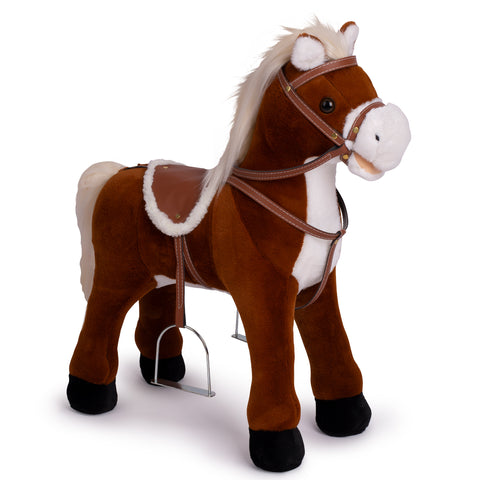 Cheval debout Max - Cheval en peluche XXL 60 cm