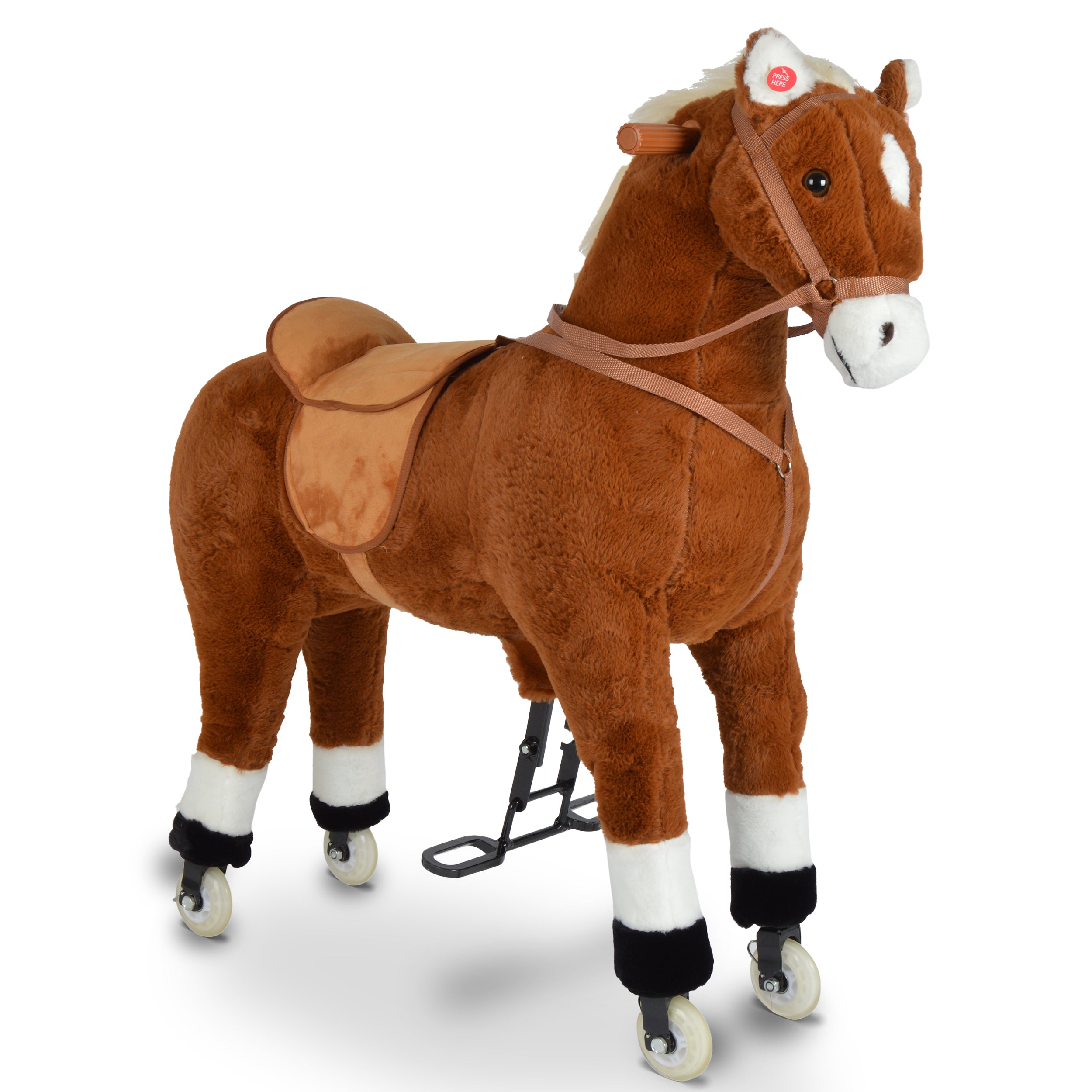 pferd mit pedalen Reitpferd auf Rollen AMIGO, 90cm
