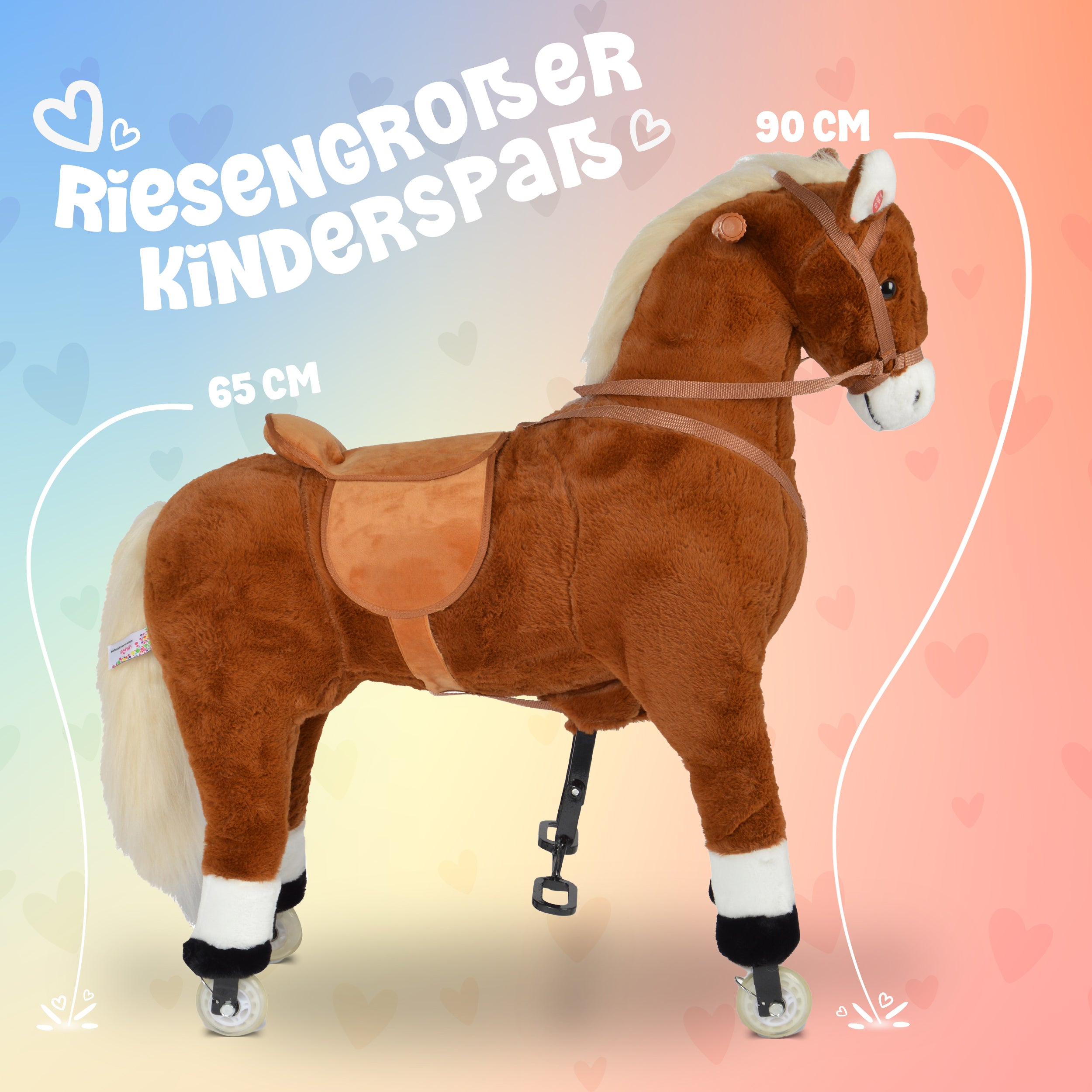 Reitpferd auf Rollen AMIGO, 90cm