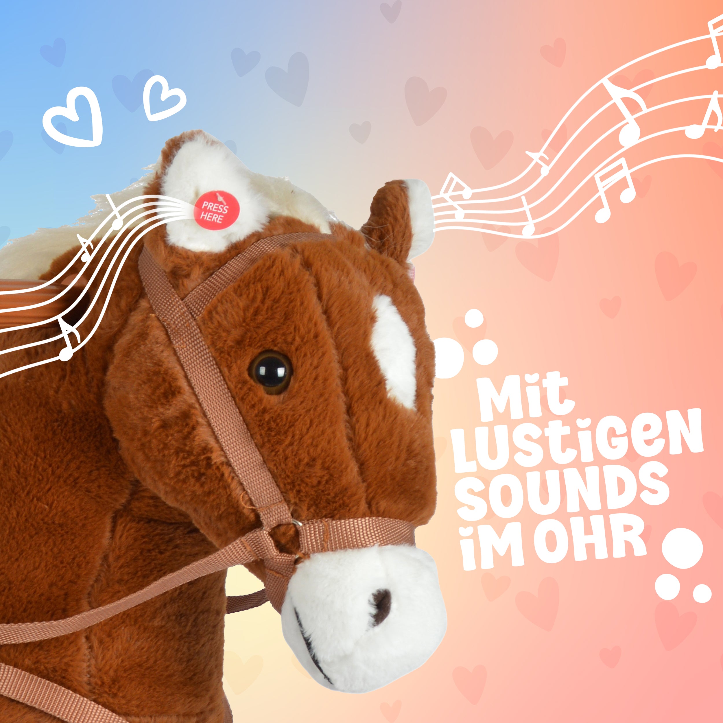 Reitpferd auf Rollen AMIGO, 90cm