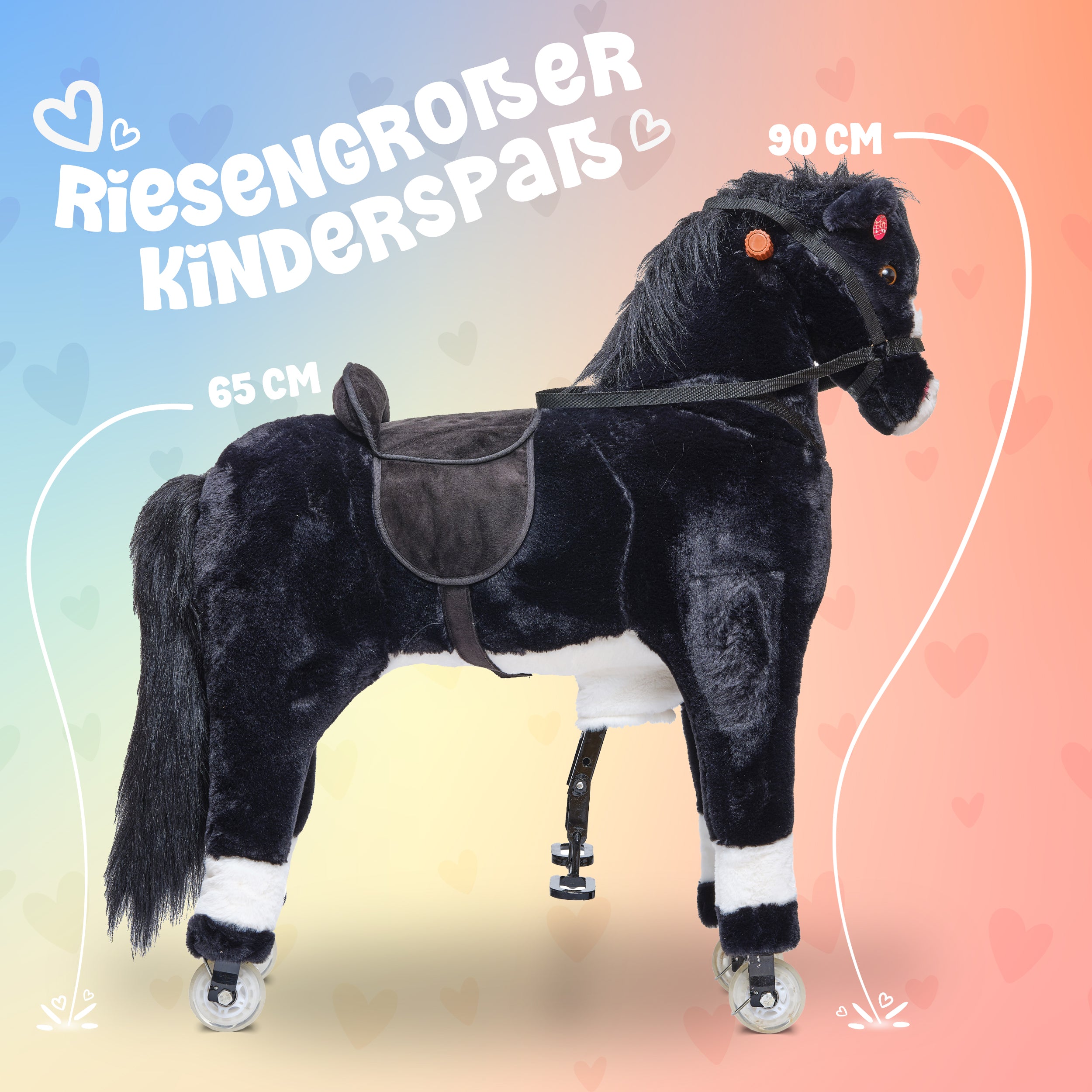 Reitpferd auf Rollen PACO, 90cm