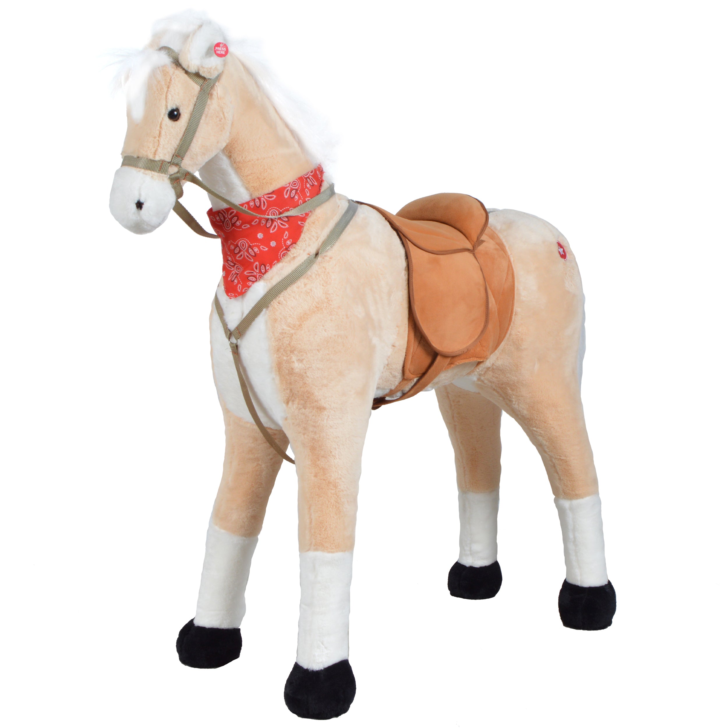 Spielpferd zum Reiten - XXL Stehpferd STERNCHEN 105 cm Sternchen