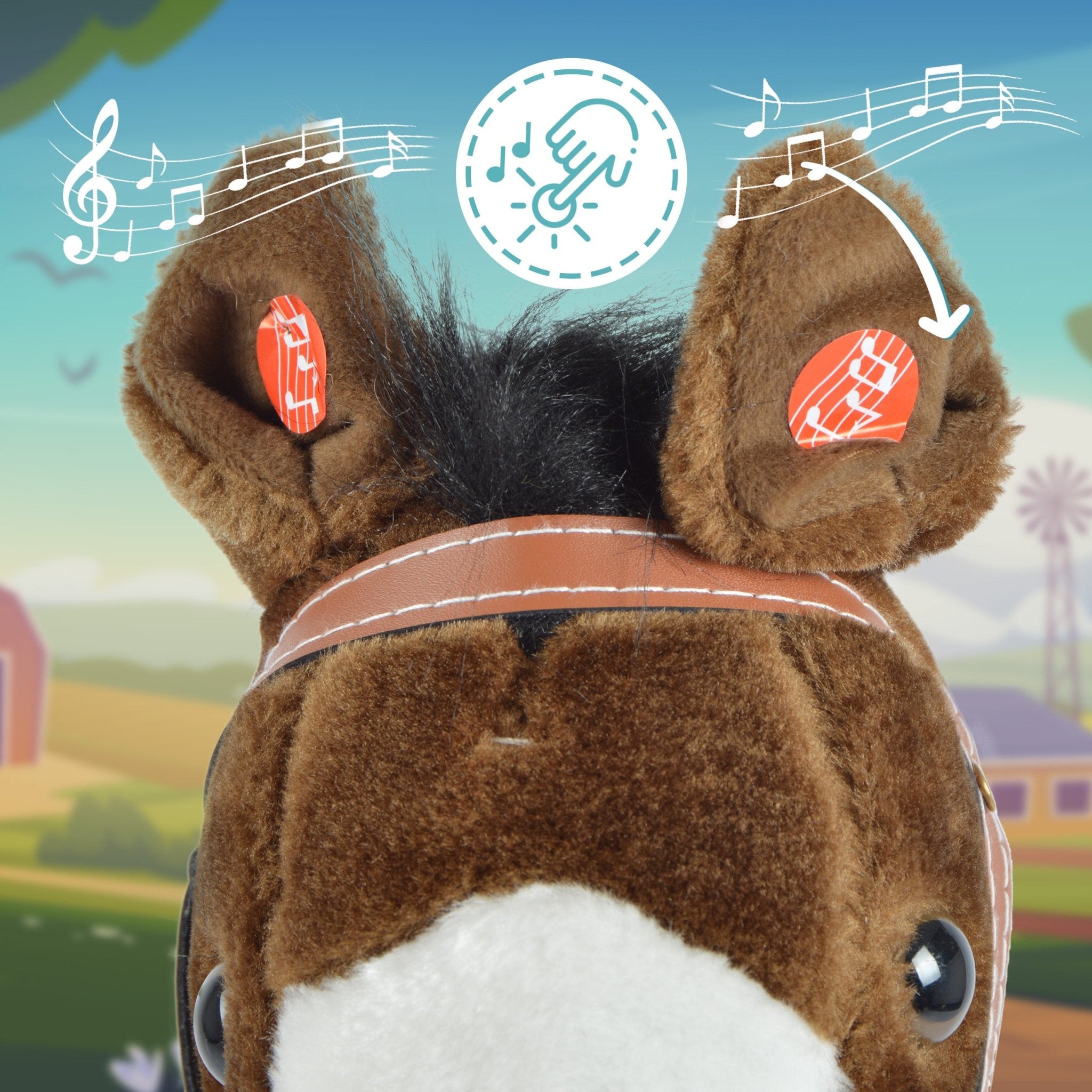 Steckenpferd HAPPY, mit Soundeffekten