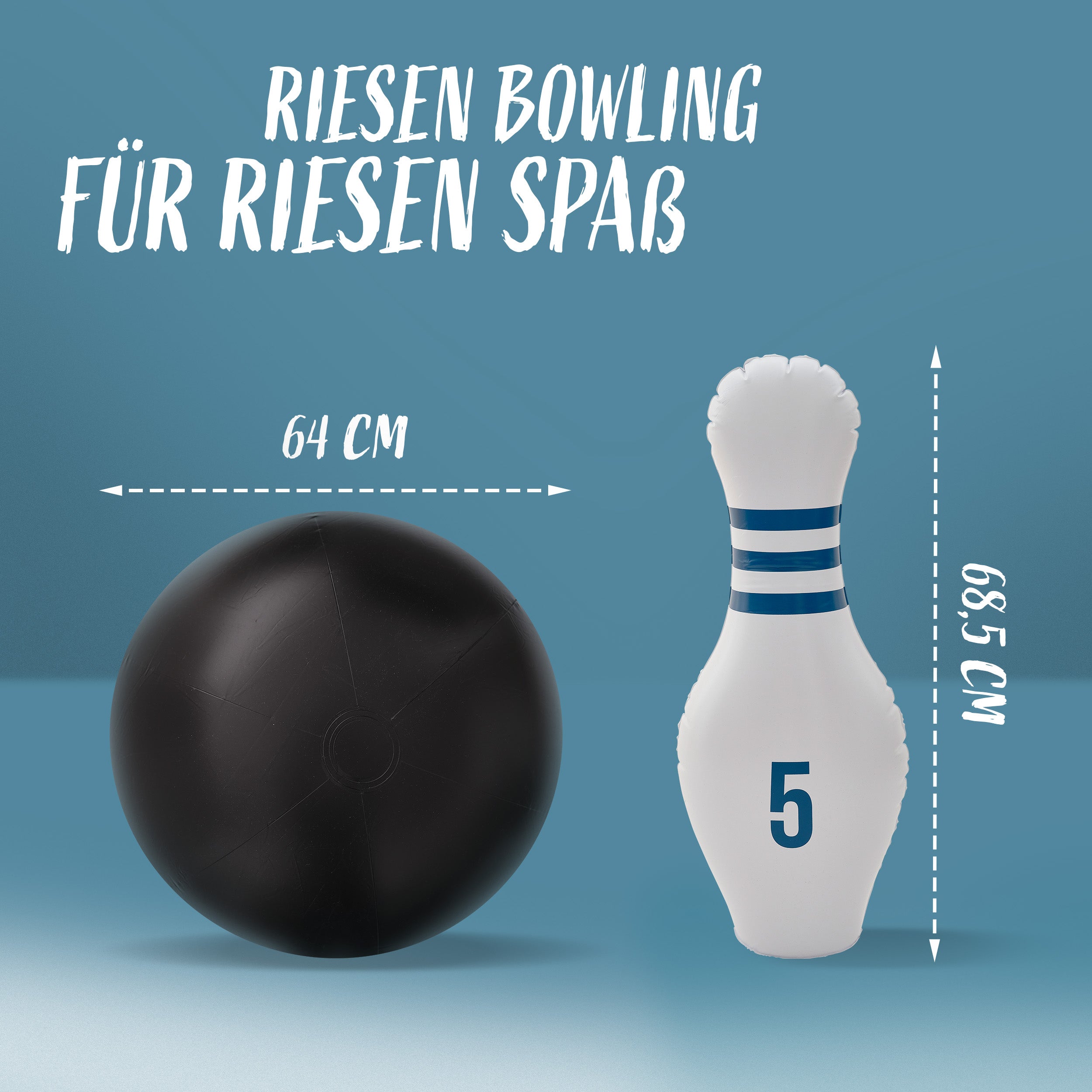 Aufblasbares XL Bowling Set