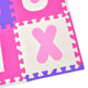 EVA Puzzlematte "Kidszone" - Pink - 36 Felder (A-Z & 0-9 + Rand) - Pink Papaya Toys