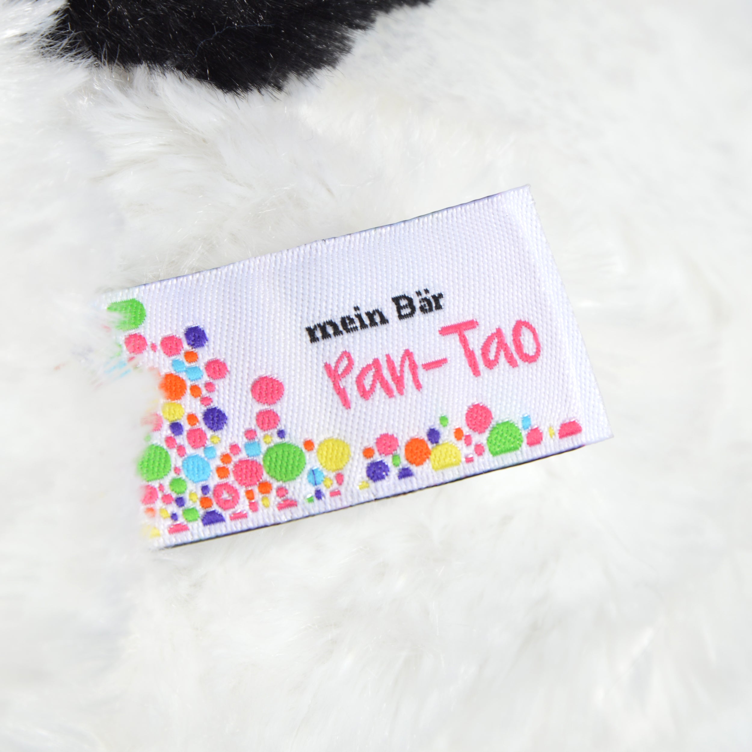 Teddybär / Panda Pan Tao, 100cm XXL Teddy-Plüschbär in schwarz-weiss