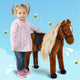 Spielpferd zum Reiten - Stehpferd BELLA 75 cm - Pink Papaya Toys